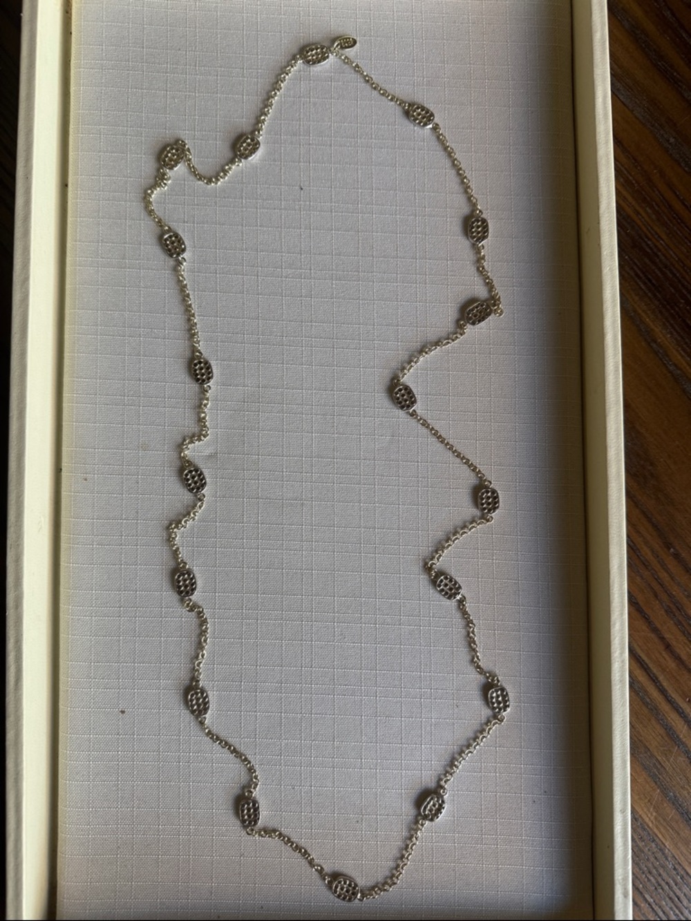 Anna Beck Oval Multi-Disc Sterling Silver 18k Gold Plated Necklace - Picture 3 of 7